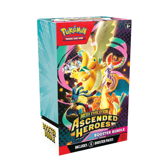 Pokémon Mega Evolution Ascended Heroes Booster Bundle met 6 booster packs