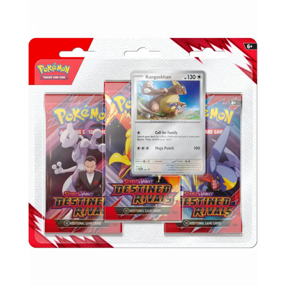Pokémon TCG Destined Rivals Kangaskhan 3-Pack Blister – Engels