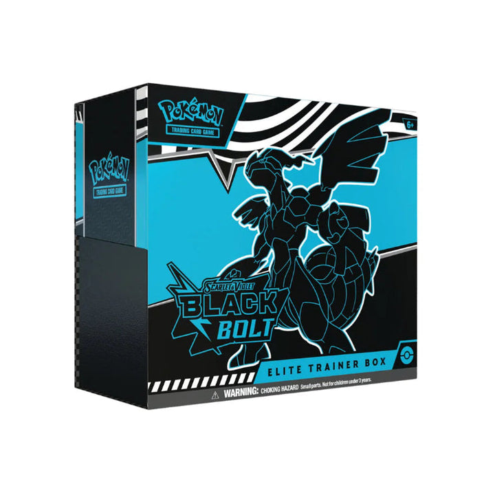 Pokémon TCG Black Bolt Elite Trainer Box – accessoires en booster packs