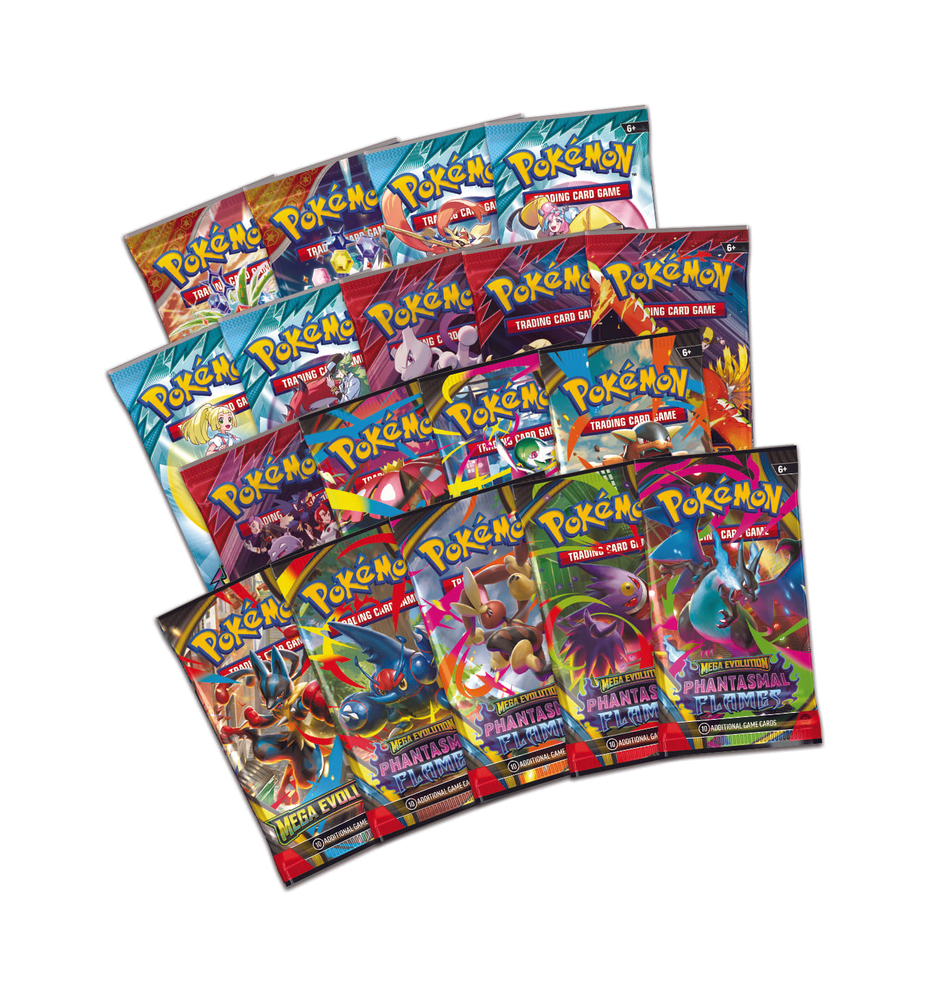 18 boosterpacks uit de Pokémon Mega Charizard X ex Ultra-Premium Collection – officiële release 2025 | Evocollects