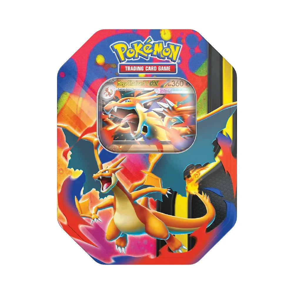 Pokémon Mega Charizard Y ex Tin met promo kaart en booster packs