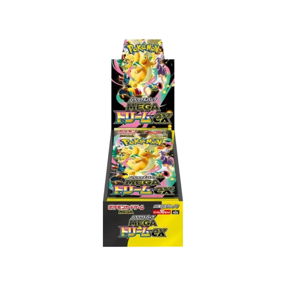 Pokémon Mega Dream EX Booster Box Japans met booster packs en Dragonite artwork