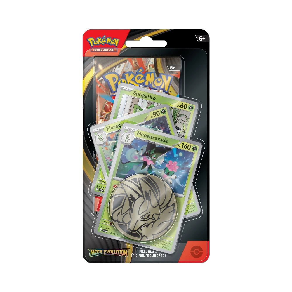 Pokémon TCG Mega Evolution Meowscarada 1-Pack Premium Checklane Blister – Engels
