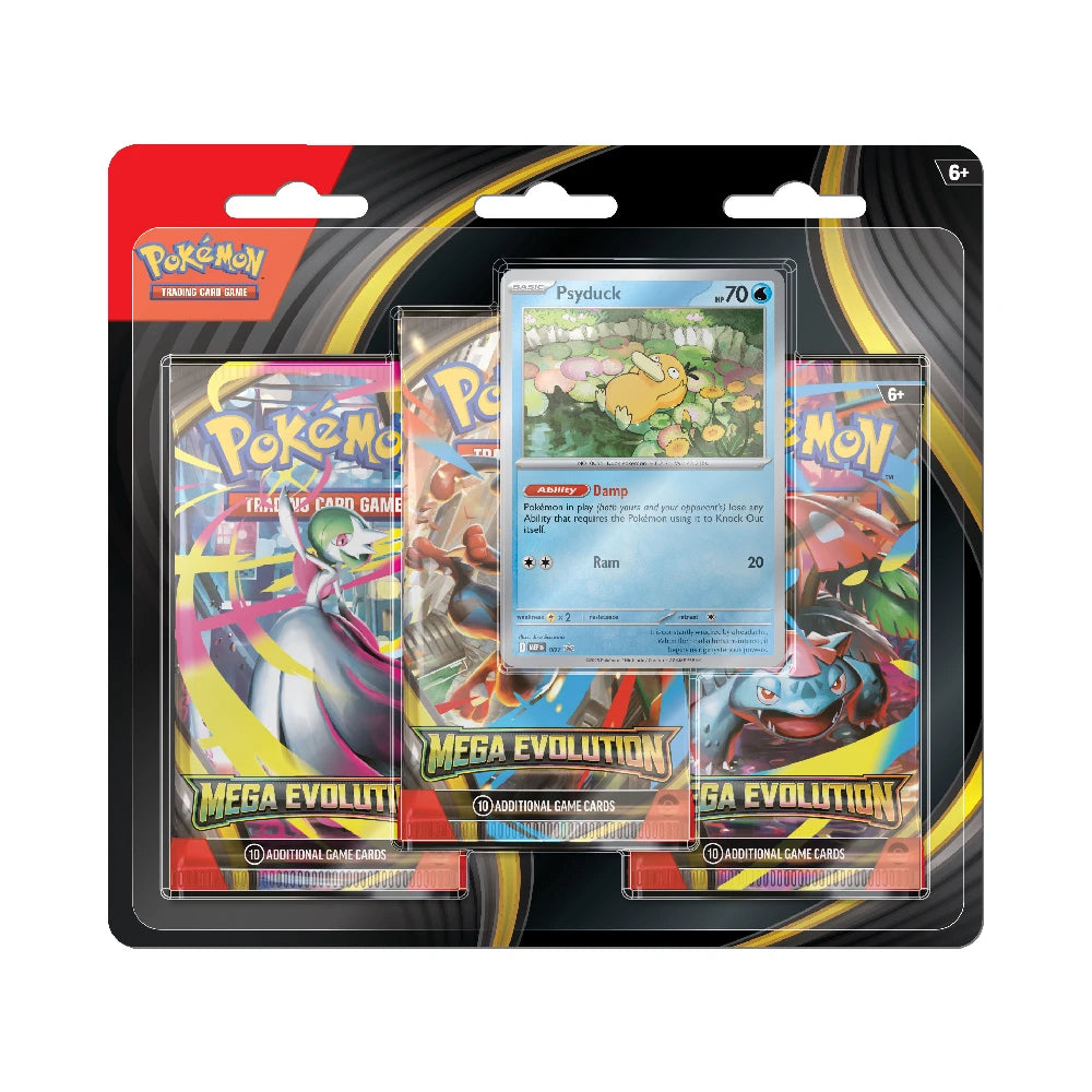 Pokémon TCG Mega Evolution Psyduck 3-Pack Blister – Engels