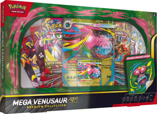 Pokémon TCG Mega Venusaur EX Premium Collection – sealed box met promokaarten en sticker | Evocollects