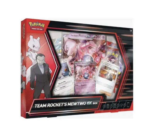 Pokémon TCG: Team Rocket’s Mewtwo ex Box – promo kaart en booster packs