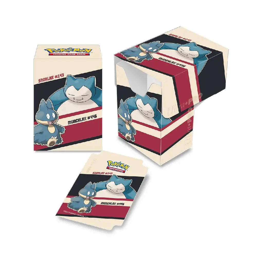 Ultra Pro Full View Deck Box – Pokémon Snorlax & Munchlax design